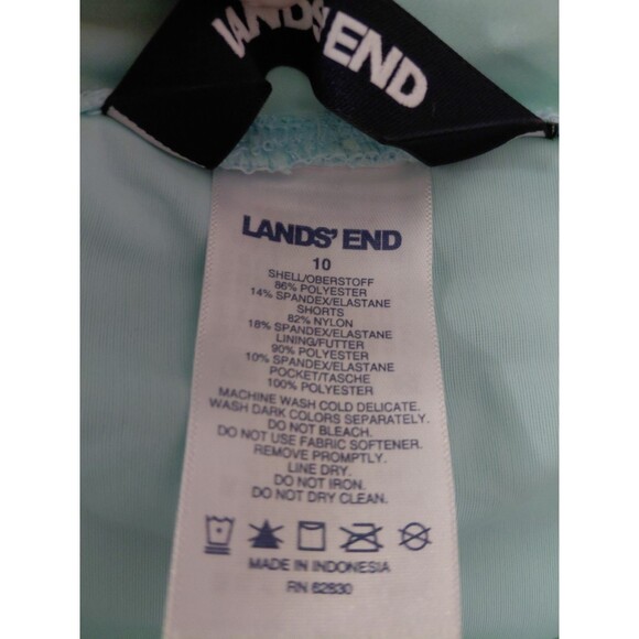 Lands' End Women's Quick Dry Elastic Waist Active Board Skort Swim Skort Size 10 - Picture 10 of 11